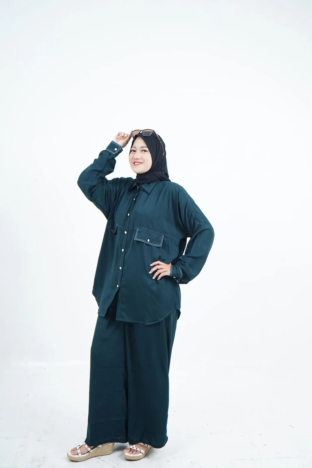 One Set Sophia Emerald Green